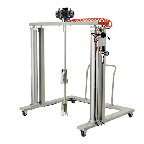 Máy khuấy hóa chất thùng IBC nâng hạ