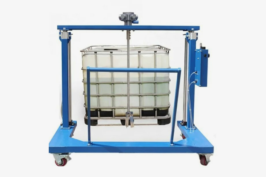 máy khuấy hóa chất thùng ibc